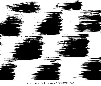Brush grunge pattern. White and black vector.