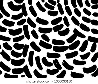 Brush grunge pattern. White and black vector.
