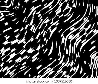 Brush grunge pattern. White and black vector.