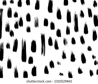 Brush grunge pattern. White and black vector.