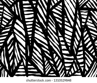 Brush grunge pattern. White and black vector.