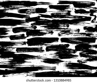Brush grunge pattern. White and black vector.