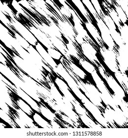 Brush grunge pattern. White and black vector.