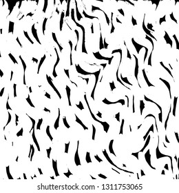 Brush grunge pattern. White and black vector.