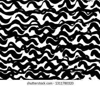 Brush grunge pattern. White and black vector.