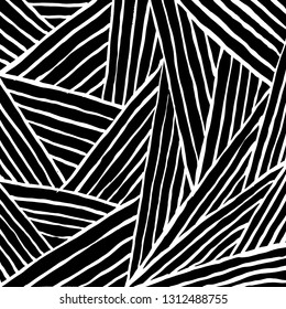 Brush grunge pattern. White and black vector.