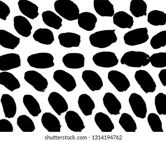 Brush grunge pattern. White and black vector.