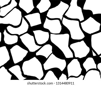 Brush grunge pattern. White and black vector.