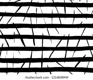 Brush grunge pattern. White and black vector.