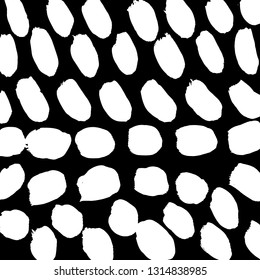 Brush grunge pattern. White and black vector.