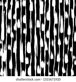 Brush grunge pattern. White and black vector.