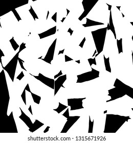 Brush grunge pattern. White and black vector.