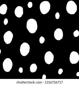 Brush grunge pattern. White and black vector.