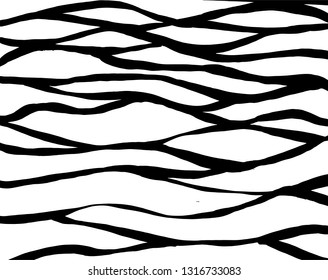 Brush grunge pattern. White and black vector.