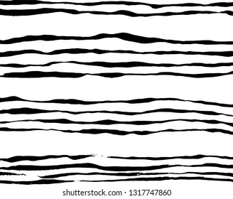 Brush grunge pattern. White and black vector.
