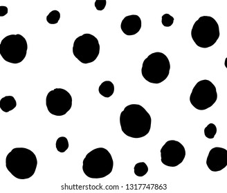 Brush grunge pattern. White and black vector.