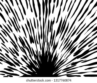 Brush grunge pattern. White and black vector.