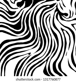 Brush grunge pattern. White and black vector.