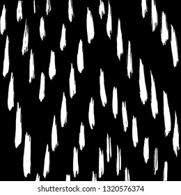Brush grunge pattern. White and black vector.