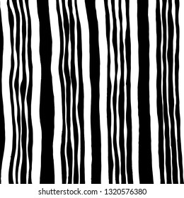Brush grunge pattern. White and black vector.