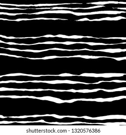 Brush grunge pattern. White and black vector.