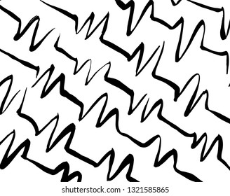Brush grunge pattern. White and black vector.