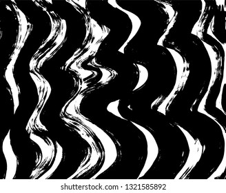 Brush grunge pattern. White and black vector.