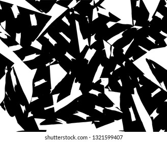 Brush grunge pattern. White and black vector.