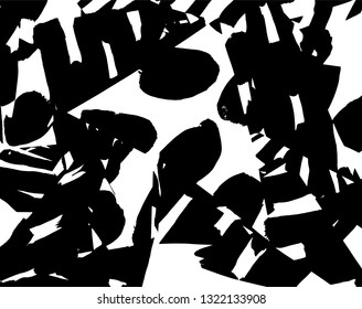 Brush grunge pattern. White and black vector.