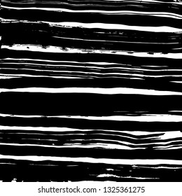 Brush grunge pattern. White and black vector.