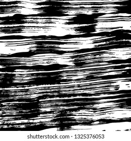 Brush grunge pattern. White and black vector.