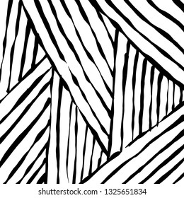 Brush grunge pattern. White and black vector.