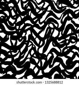 Brush grunge pattern. White and black vector.