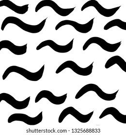 Brush grunge pattern. White and black vector.