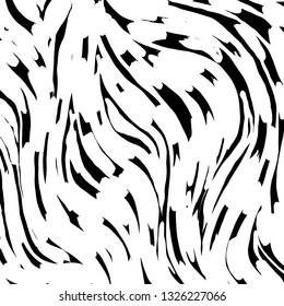 Brush grunge pattern. White and black vector.