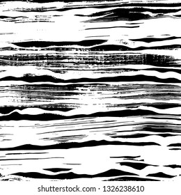 Brush grunge pattern. White and black vector.
