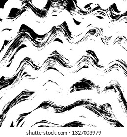 Brush grunge pattern. White and black vector.