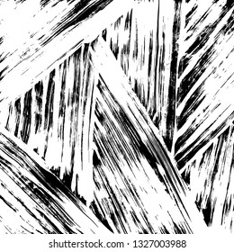 Brush grunge pattern. White and black vector.