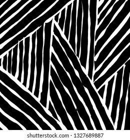 Brush grunge pattern. White and black vector.