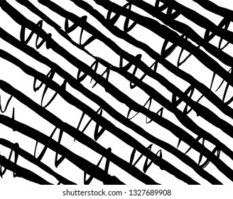 Brush grunge pattern. White and black vector.
