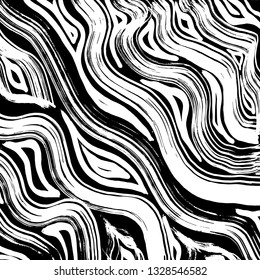 Brush grunge pattern. White and black vector.