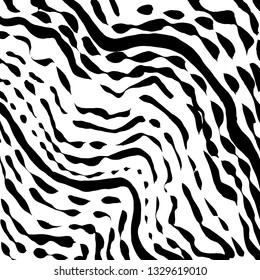 Brush grunge pattern. White and black vector.
