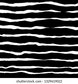 Brush grunge pattern. White and black vector.