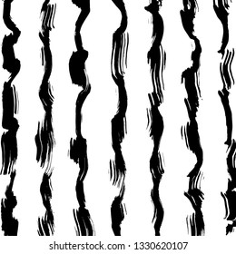 Brush grunge pattern. White and black vector.
