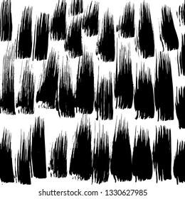 Brush grunge pattern. White and black vector.
