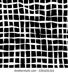 Brush grunge pattern. White and black vector.