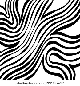 Brush grunge pattern. White and black vector.