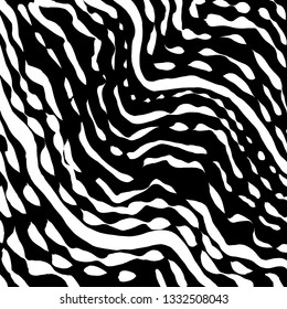 Brush grunge pattern. White and black vector.
