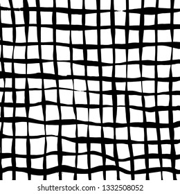Brush grunge pattern. White and black vector.