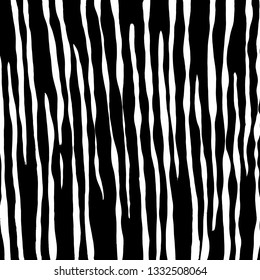 Brush grunge pattern. White and black vector.